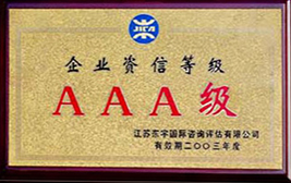 2003 Enterprise Credit Rating Certificate