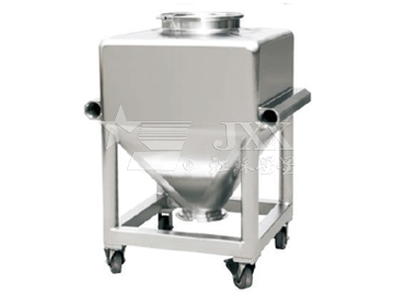 Column type mixing hopper