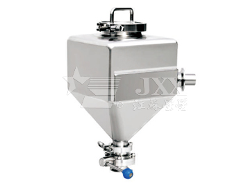 Moveable type mixing hopper