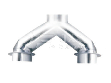 Tablet press Y-shaped connection pipe