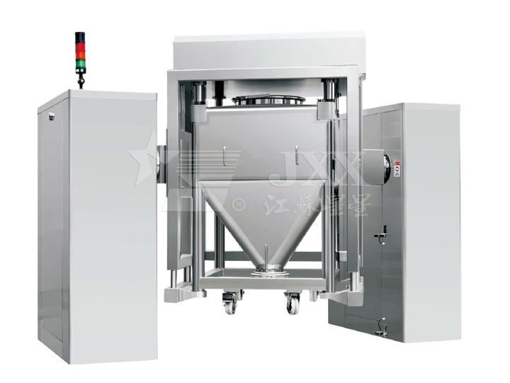 Automatic lift BIN blender